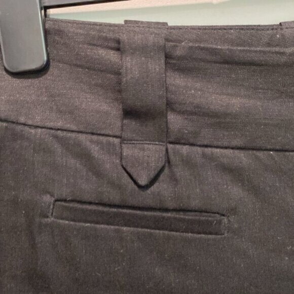 Calvin Klein Black Linen Flared Trousers Pants - Picture 6 of 13